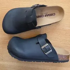 CEDAR CREST レザー クロックサンダル スリッポン