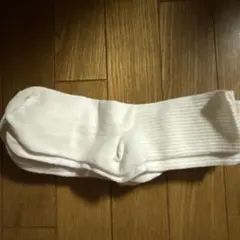 ホワイトリブ編みソックス 5足セット