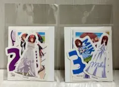 五等分の花嫁展MESSAGE ステッカーセット　二乃　三玖