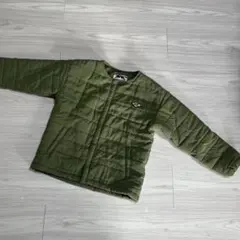 ノーカラーキルトジャケット