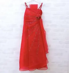 LILy KIDS　ジュニアドレス　レッド　フォーマルドレス　130〜140