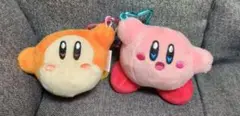 星のカービィ　星型カラビナ付きマスコット　2点セット