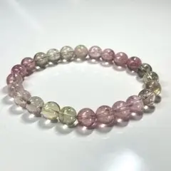高品質　マルチカラートルマリンブレスレット　透明感良き　4