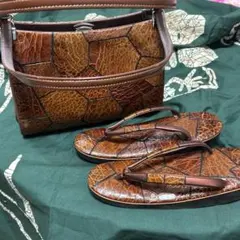 和装バッグ、草履