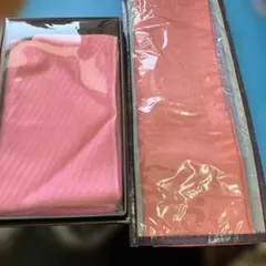 ピンク 幾何学模様 帯揚げ２個