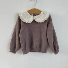 襟付き ニット トップス