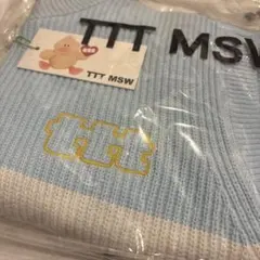 TTTMSW ニットベスト Knit vest （BLUE）XL