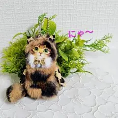 ハチワレ・茶・猫・ストラップ・コヤンイサムチョン・バックチャーム