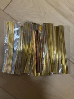 ゴールドラッピングリボン 約12cm 10㎝複数パック　プレゼント