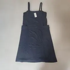【新品タグ付】IKUKO 日本製 ネップ キャミワンピース M