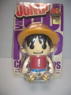 ⑤パンソンワークス　ジャンプ40周年　ルフィー　　ソフビフィギュア
