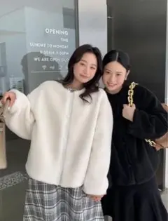 birthdaybash BOA SHORT JACKET ボアコート