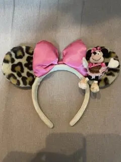 ミニー・マウス ヒョウ柄カチューシャ