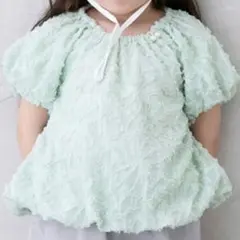 petitmain✳︎プティマイン　新品未使用　90 ジャガードバルーンブラウス