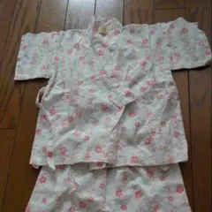 90cm 女の子　甚平　花