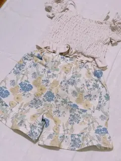 petit main 花柄ハーフパンツ 水陸両用110サイズ
