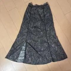 PAGEBOY ペイズリー柄 マーメイドスカート ロングスカート Fのサムネイル