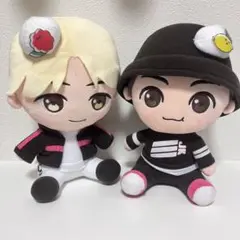 BTS スペシャルおすわりぬいぐるみ★ジョングク&ジミン アミューズメント限定品