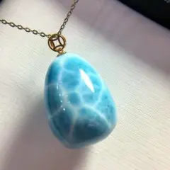 超極上,超美品】ラリマーペンダントトップ ネックレス 希少 天然 No