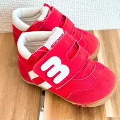 【ミキハウス】 ファーストシューズ スニーカー レッド 幼児 靴 ベビー