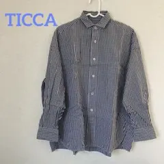 TICCA スクエアビッグシャツ ギンガムチェック ティッカ 前開きのサムネイル