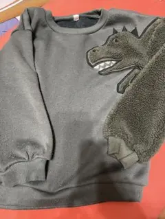 裏起毛 恐竜トレーナー 130サイズ