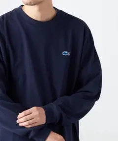 LACOSTE ラコステ エッセンシャルクルーネックスウェットネイビー
