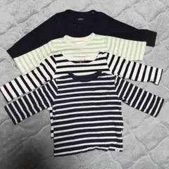 子供服 ベビー服 長袖Ｔシャツ 4枚セット 70 80