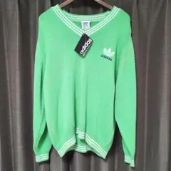 新品 激レア 90s 80s adidas USA製 Vネック セーター ニットのサムネイル