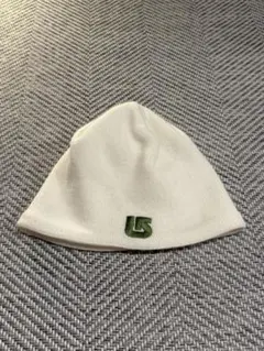 burton ホワイトビーニー グリーンロゴ