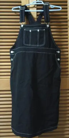 黒 サロペット レディースM