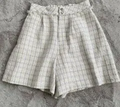 31sons de modチェックツイードショートパンツ38サイズ