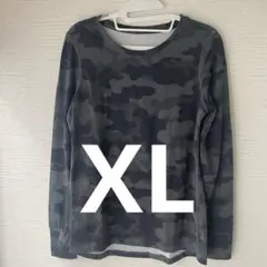 訳アリ特価✨長袖 Tシャツ XL カモフラージュ柄 スポーツ リラックス 指穴有