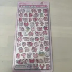 【正規品】ボンボンドロップシール サンリオ マイメロディ　アルファベット 文字
