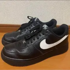 NIKE Air Force 1 ブラック/ホワイト エピ革