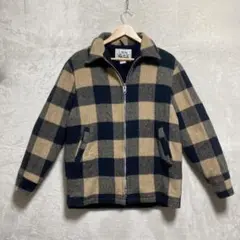 Woolrich ウールリッチ 70sウールジャケット ボア チェック L 古着