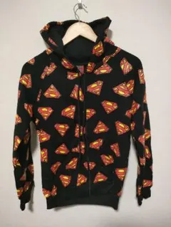 335. スーパーマン パーカー ロゴ ジップパーカー