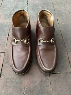 Gucci ブラウンレザー ローファー