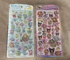 うるちゅるポップシール　日焼け　サンリオキャラクターズ　2枚セット