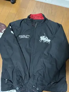 Polo by Ralph Lauren ブラックナイロンジャケットbigロゴM