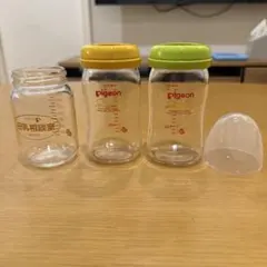 Pigeon 哺乳瓶３本セット ガラス製