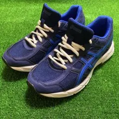 ASICS ランニングシューズ ネイビー× ブルー 23.5cm
