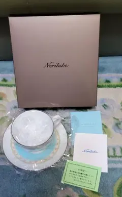 【新品・未使用】Noritake カップ・ソーサー 「ハミングブルー」
