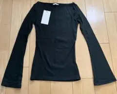 ★新品タグ付き　ZARA フレアスリーブ　ボートネックカットソー　S