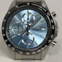 【美品】SEIKO セイコー　SBTR029 クロノグラフ　アイスブルー
