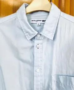 ユニクロ INÈS DE LA FRESSANGE ライトブルー長袖シャツ XL