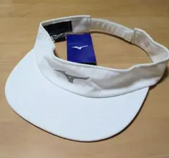 MIZUNO サンバイザー ホワイト 新品未使用のサムネイル