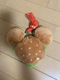 ディズニー　ポシェット　ハンバーガー型ミッキー耳ポーチ