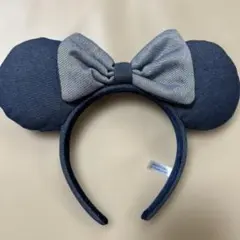 ミッキーマウス型カチューシャ ネイビー