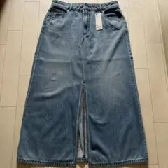 GU ブルーデニムロングスカート XXL